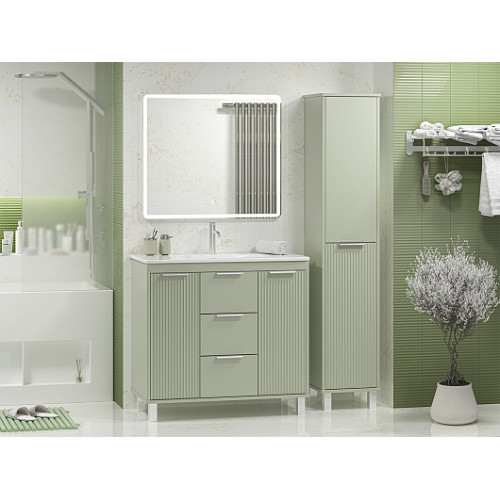 Brevita Тумба с раковиной Risacca Pistachio 90 фисташковый