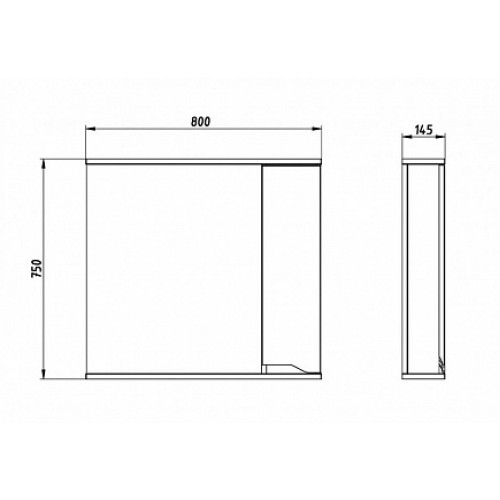 ASB-Mebel Зеркало Бари 80