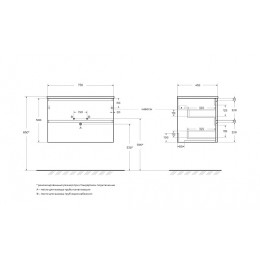 BelBagno Тумба с раковиной Kraft 75 Bianco Opaco