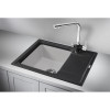 Кухонная мойка Granula Hibrid HI-65 65x50 черный/артик