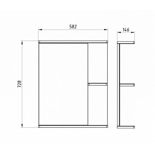 ASB-Mebel Мебель для ванной Орхидея 60 белое дерево