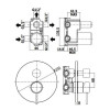 Смеситель для душа Paffoni Light LIG019HG золото
