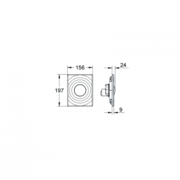 Клавиша смыва Grohe Grohedal Surf 38574