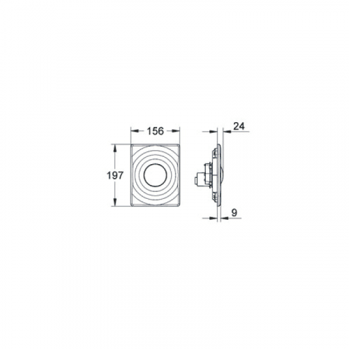 Клавиша смыва Grohe Grohedal Surf 38574