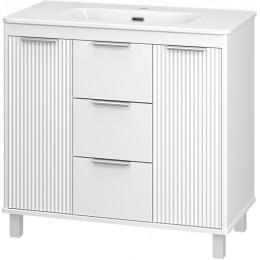 Brevita Тумба с раковиной Risacca (Рисака) 90 белая матовая