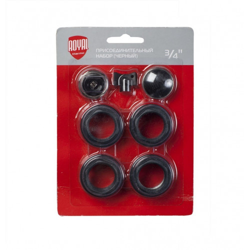 Монтажный комплект Royal Thermo 3/4" для радиаторов черный (НС-1156777)