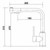 Смеситель для кухни Kaiser Teka 13044-15 с подключением к фильтру вороненая сталь