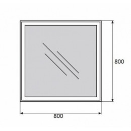 BelBagno Зеркало SPC-GRT-800-800-LED-TCH