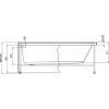 Aquanet Каркас для ванны Light 150