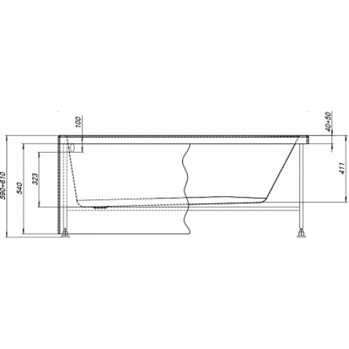 Aquanet Каркас для ванны Light 150