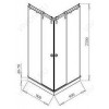 Aquanet  Душевой уголок Alfa Cube 90x90 NAA1142