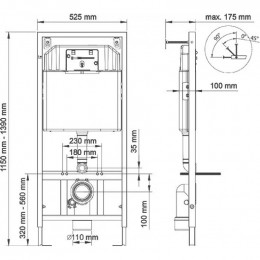 Инсталляция для унитаза Berges Novum 040231 кнопка R3 хром