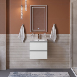 BelBagno Тумба с раковиной Kraft 39-60 подвесная Bianco Opaco с раковиной BB600/390ETL