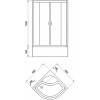 Royal Bath Душевой уголок RB 90СK-C-CH 100х100х205