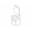 Aquanet Мебель для ванной Nova Lite 60 2 ящика, дуб рустикальный