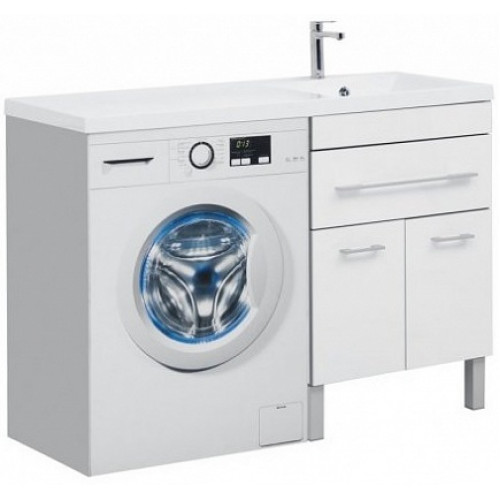 Aquanet Тумба с раковиной Верона 120 R напольная белая