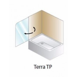 Kolpa San  Шторка на ванну "Terra TP 75" распашная