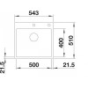 Мойка кухонная Blanco Subline 500-IF/A 525999  черный