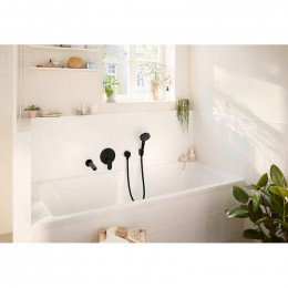 Смеситель для ванны Hansgrohe Rebris S 72466670 черный матовый
