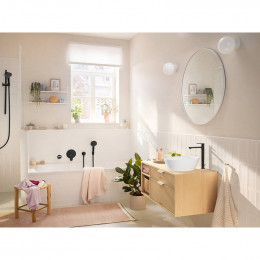 Смеситель для ванны Hansgrohe Rebris S 72466670 черный матовый