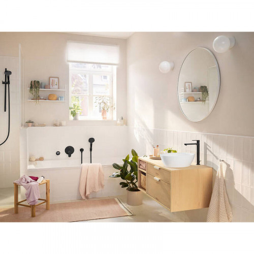 Смеситель для ванны Hansgrohe Rebris S 72466670 черный матовый