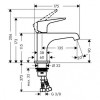 Смеситель для раковины Hansgrohe Axor Citterio E 36112000 хром