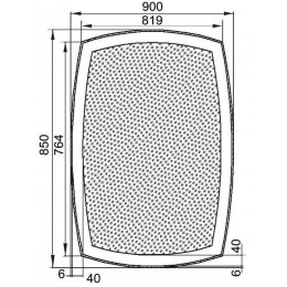 Зеркало Aquanet Тоскана 8085 с LED подсветкой 800х850x32 мм инфракрасный выключатель