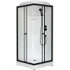 Royal Bath Душевая кабина HP RB 90HP1-T-BL 90x90 стекло прозрачное профиль черный матовый