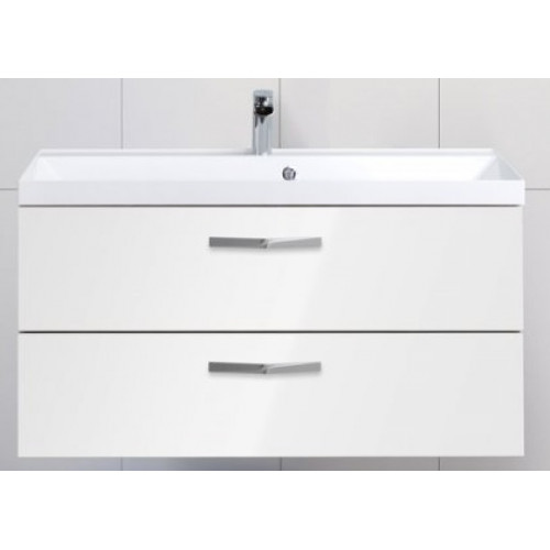 BelBagno Тумба с раковиной AURORA 1000 Bianco Lucido, ручки хром