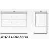 BelBagno Тумба с раковиной AURORA 1000 Bianco Lucido, ручки хром