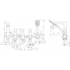 Встраиваемый смеситель на 5 отверстий Bravat Whirlpool F578112C
