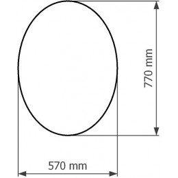 Corozo Зеркало Овал 57x77
