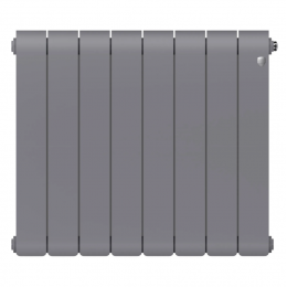 Радиатор биметаллический Royal Thermo Infinity 300 Silver Satin 8 секций, боковое подключение