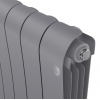 Радиатор биметаллический Royal Thermo Infinity 300 Silver Satin 8 секций, боковое подключение