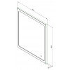 Зеркало Aquanet Ирис 70 см 326444 с подсветкой LED