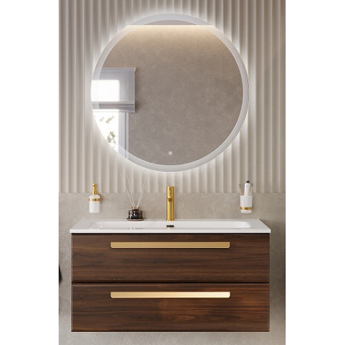 BelBagno Мебель для ванной Eco Cer-N 100 CZR-8095-100 орех шоколад софт ручки сатиновое золото