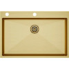 Мойка для кухни Paulmark Vast-Edge PM777551-BG 75x51 брашированное золото
