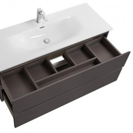 BelBagno Тумба с раковиной Kraft 120 подвесная Темно-Серый матовый с раковиной BB-8099-120