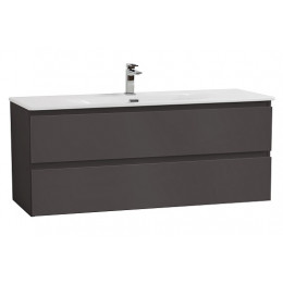 BelBagno Тумба с раковиной Kraft 120 подвесная Темно-Серый матовый с раковиной BB-8099-120
