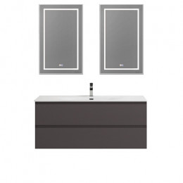 BelBagno Тумба с раковиной Kraft 120 подвесная Темно-Серый матовый с раковиной BB-8099-120