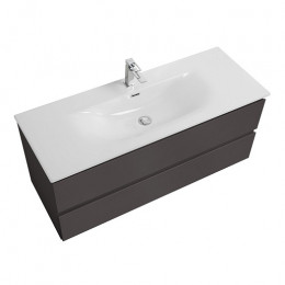BelBagno Тумба с раковиной Kraft 120 подвесная Темно-Серый матовый с раковиной BB-8099-120