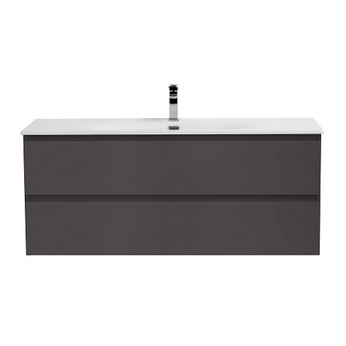 BelBagno Тумба с раковиной Kraft 120 подвесная Темно-Серый матовый с раковиной BB-8099-120
