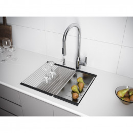 Мойка для кухни Paulmark Lumi UNI-SKEW LU45SK-BE 45.5x44 бежевый