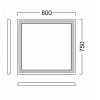 Kerama Marazzi Мебель для ванной Pompei 80, 2 ящика, белая