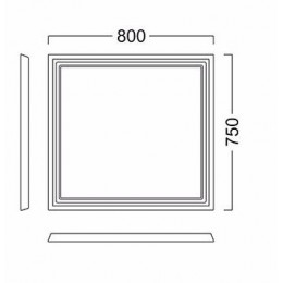 Kerama Marazzi Мебель для ванной Pompei 80, 2 ящика, белая