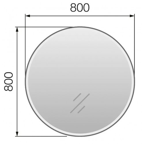 Зеркало 1Marka Aurora 80 см У85578 белый