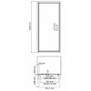 WasserKRAFT Душевая дверь Salm 27I12