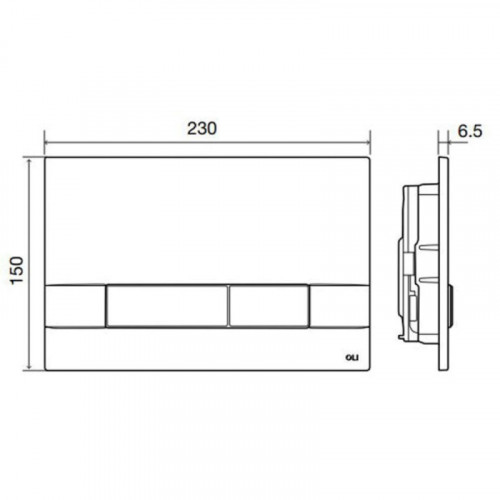 Панель слива Oli Narrow Olipure 148301 хром глянцевый