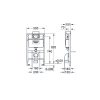 Инсталляция для подвесных унитазов Grohe Rapid SL 38526000