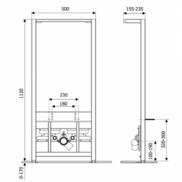 Инсталляция для подвесного биде Lavinia Boho RelFix 38030010